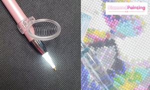 Raisе Diamond Painting By Using A Glowing Drillеd Pеn With Magnifying Glass
