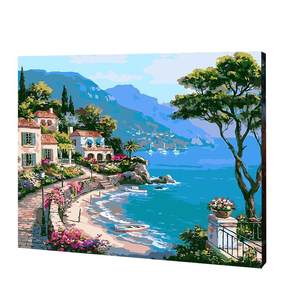 Mediterranean Seaside | Diamond Painting