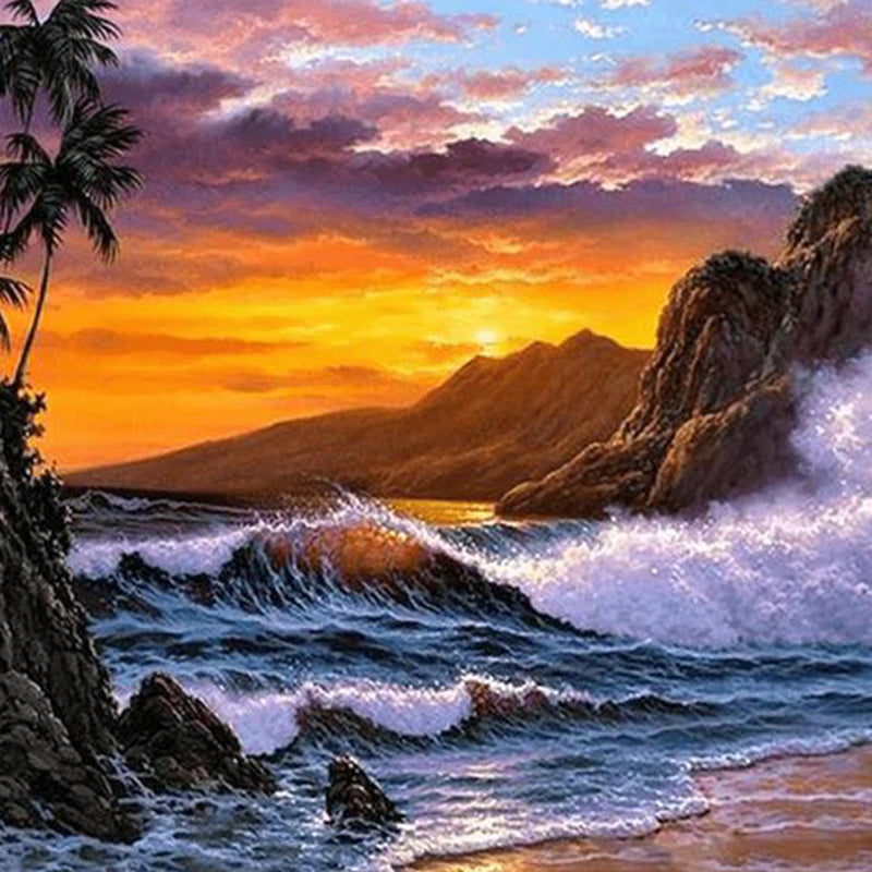 Beach Evening Diamond Painting