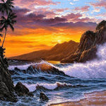 Load image into Gallery viewer, Beach Evening Diamond Painting
