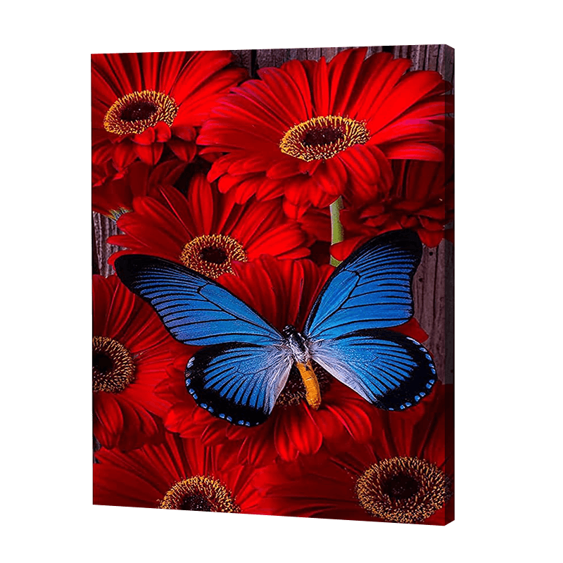 Butterfly In Flowers | Diamond Painting