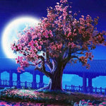 Load image into Gallery viewer, Cherry Blossoms Tree Diamond Painting
