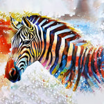 Load image into Gallery viewer, Colorful Zebra Diamond Painting
