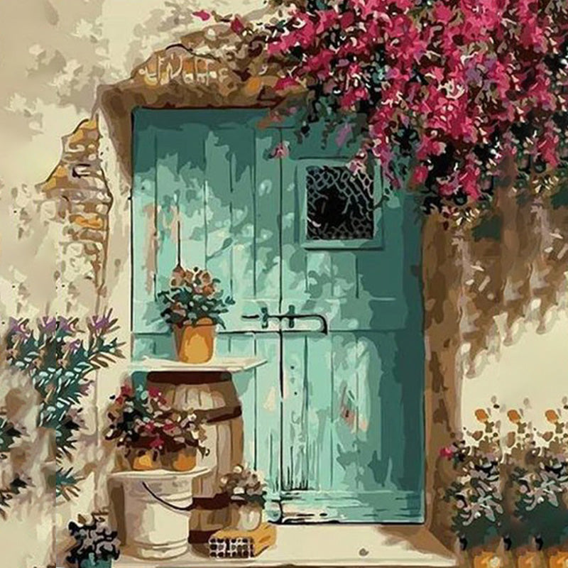 Flowery Front Door Diamond Painting