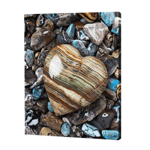 Heart In Stones | Diamond Painting