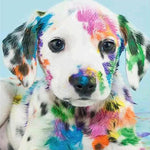 Load image into Gallery viewer, Painted Dog Diamond Painting
