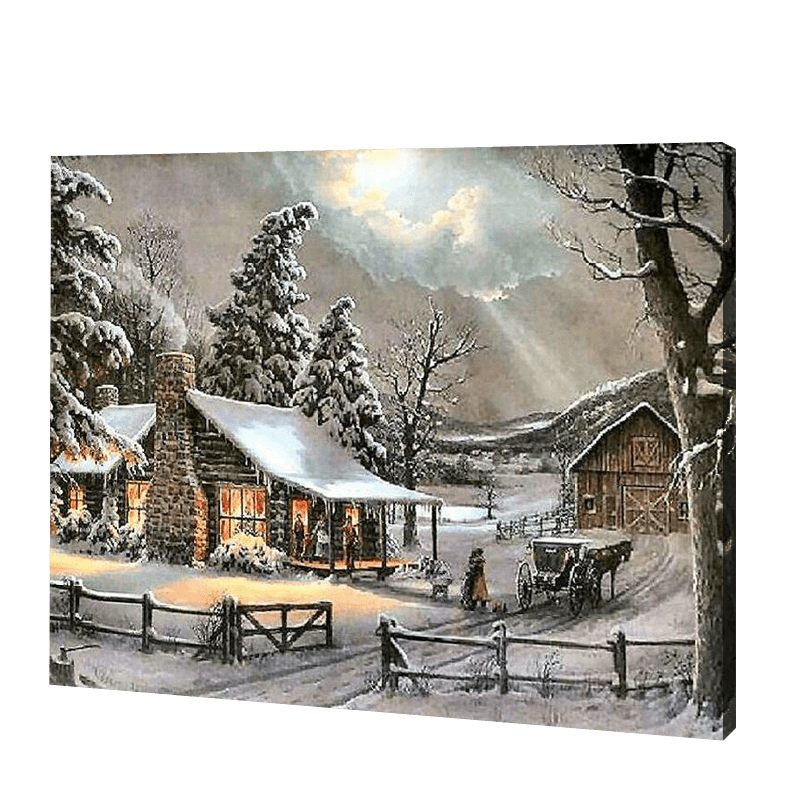 Snowy Night | Diamond Painting