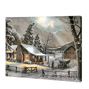 Snowy Night | Diamond Painting