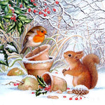 Load image into Gallery viewer, Squirel And Bird Diamond Painting
