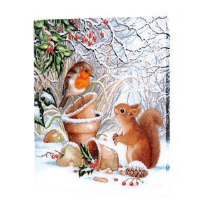 Squirel And Bird | Diamond Painting