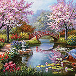 Load image into Gallery viewer, Taiwan Cherry Blossom Diamond Painting
