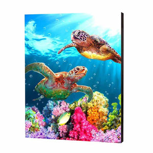 Turtle Family Diamond Painting