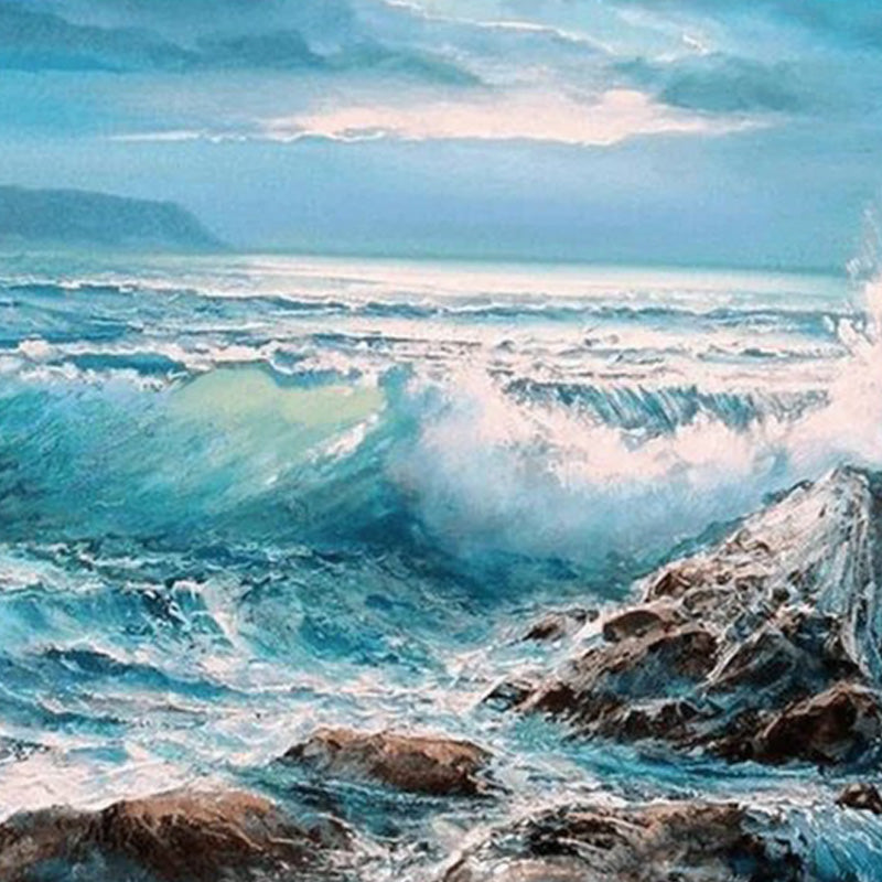 Waves Crashing Diamond Painting