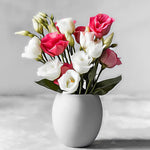 Load image into Gallery viewer, White And Pink Roses In A Vsae Diamond Painting
