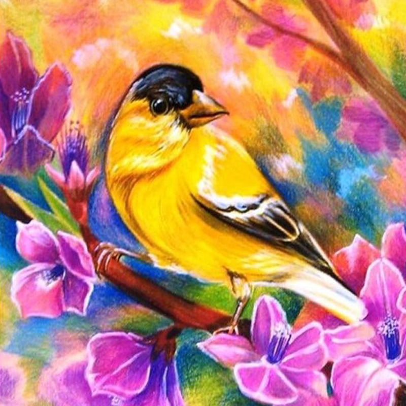 Yellow Bird Diamond Painting