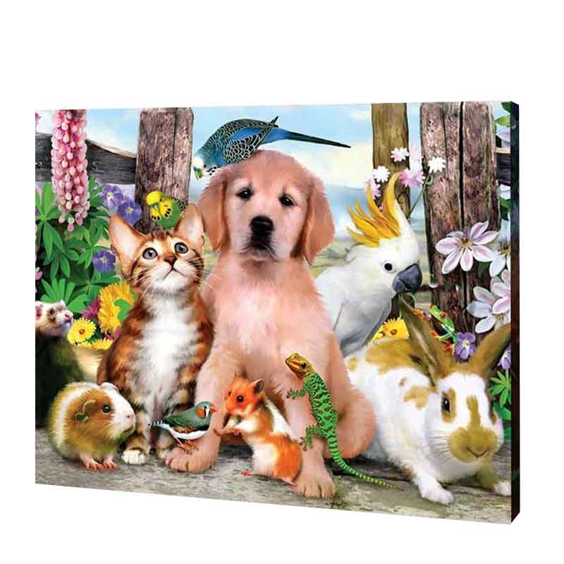 Animals together Diamond Painting