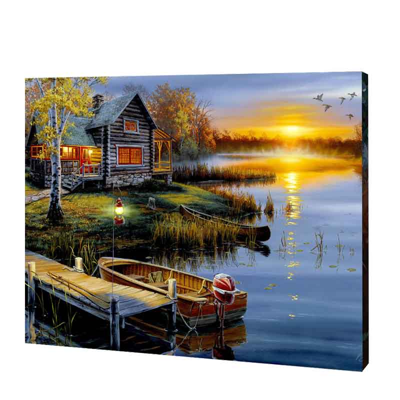 Autumn At the Lake Diamond Painting