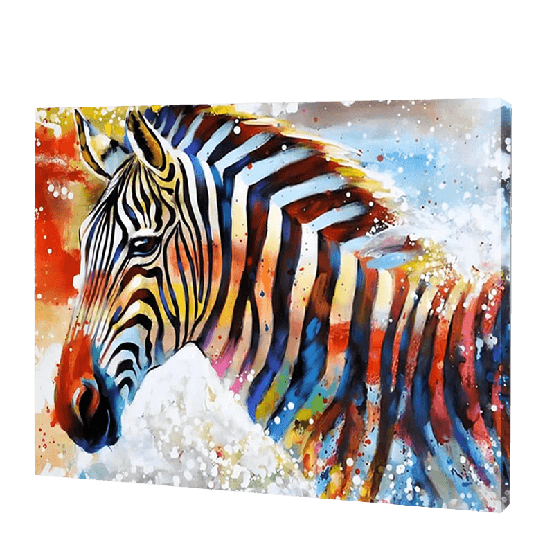 Colorful Zebra | Diamond Painting