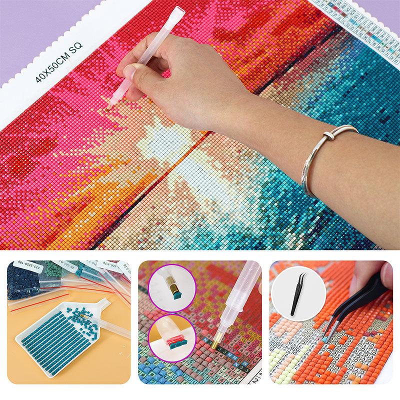 Instarry DIY 5D Diamond Painting Kit Vulcano Lavico Accessori Casa Arredamento 80x40 cm Instarry DIY 5D Diamond Painting Kit Vulcano Lavico Accessori Casa Arredamento 80x40 cm