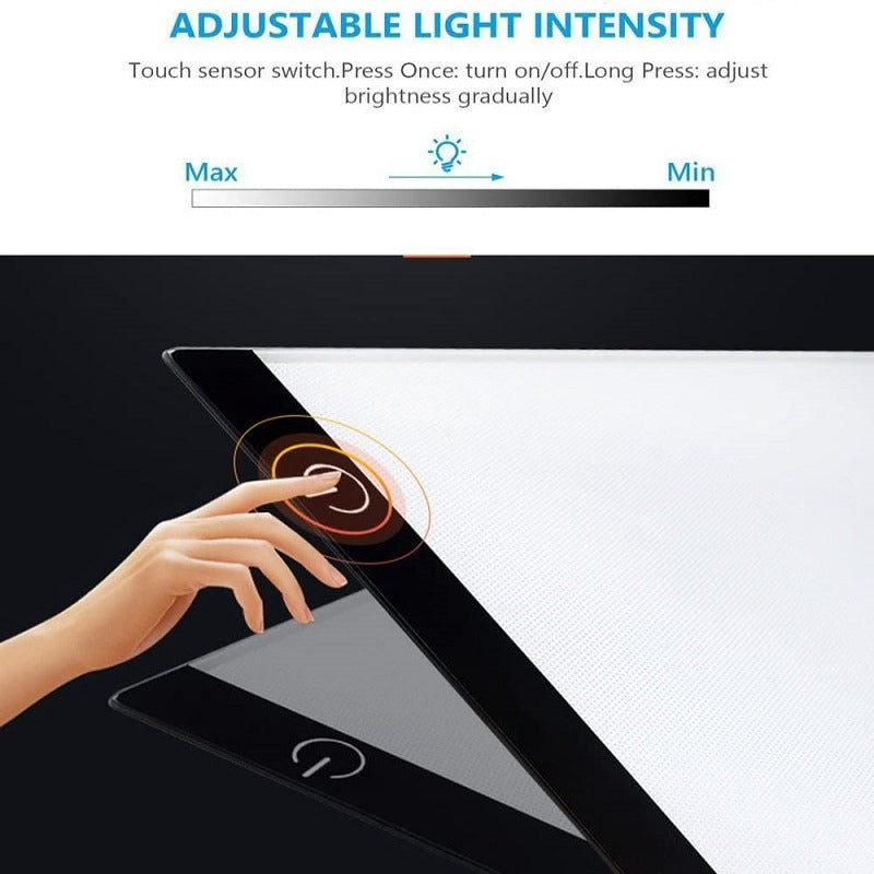 adjustable a4 led light tablet board pad